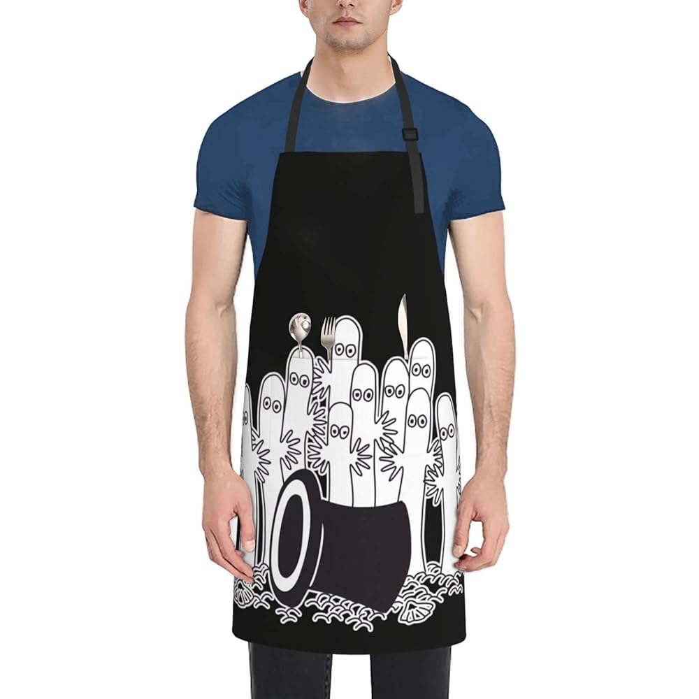Amazon.co.jp: [NEWNAN] ムーミン ニョロニョロ エプロン 前掛け